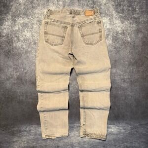 Urban Up‎ Mens Distressed Gray Jeans Straight Leg Workwear Denim 33x34